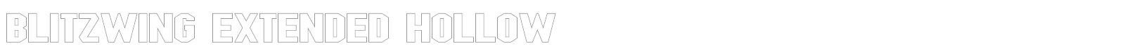 Blitzwing font preview